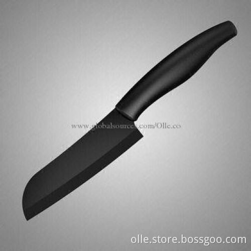 5 Inches Black Blade Ceramic Santoku Knife B121G